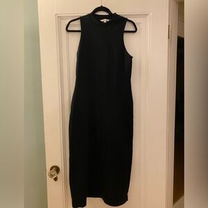 Euc long Boden black dress with mock turtleneck. Size 12l on Boden size scale